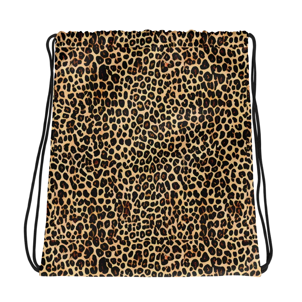 Cheetah Mosaic on Drawstring Bag — Photo