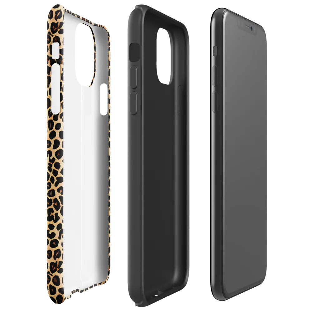 Cheetah Mosaic on Tough Case for iPhone® — Right