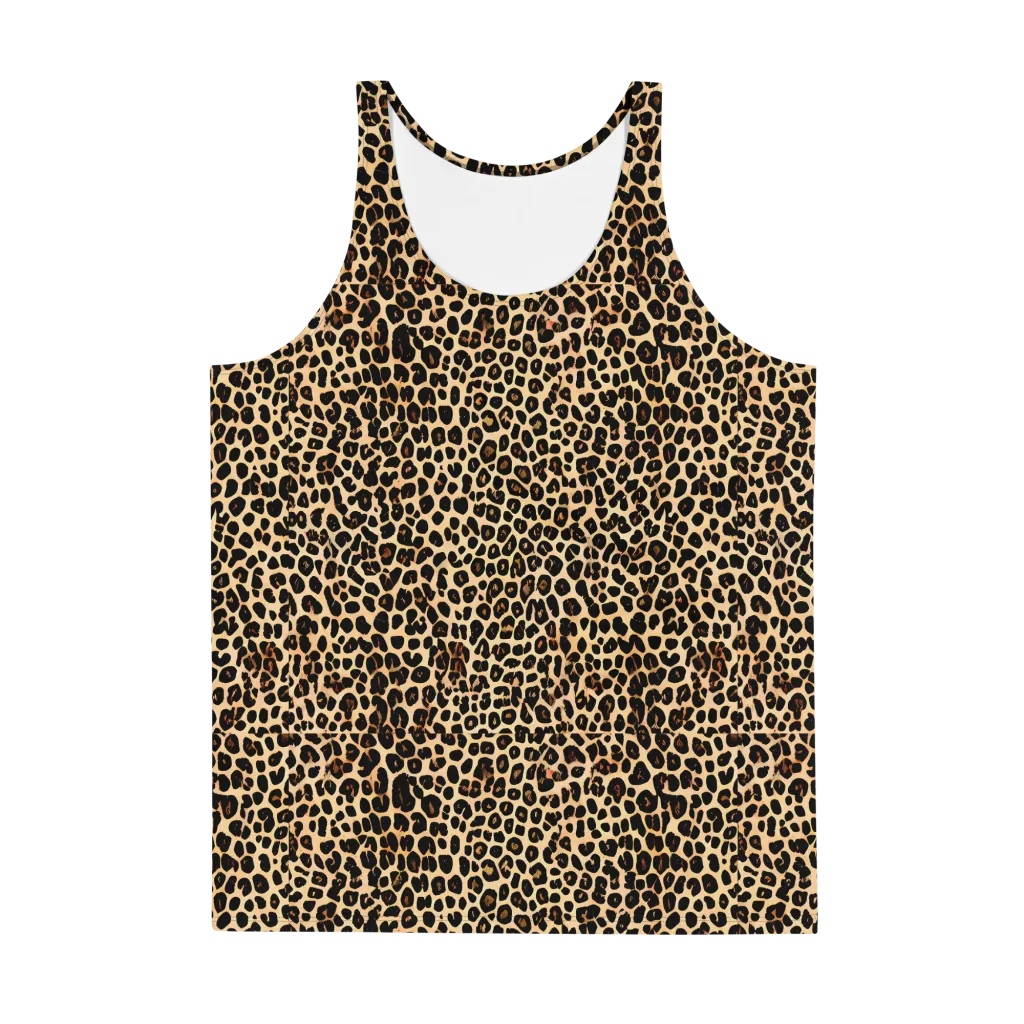 Cheetah Mosaic on Men's Tank Top — Front