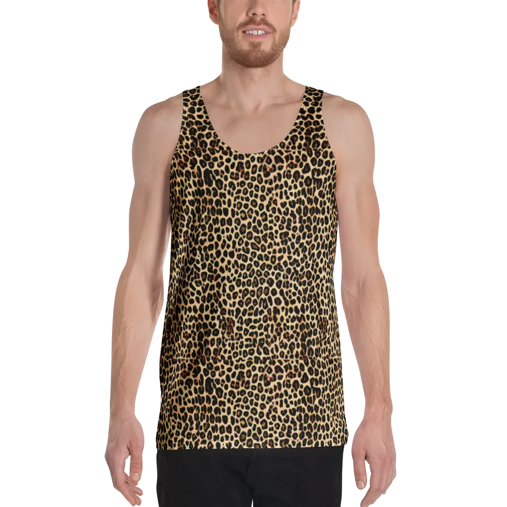 Cheetah Mosaic on Men's Tank Top — Front