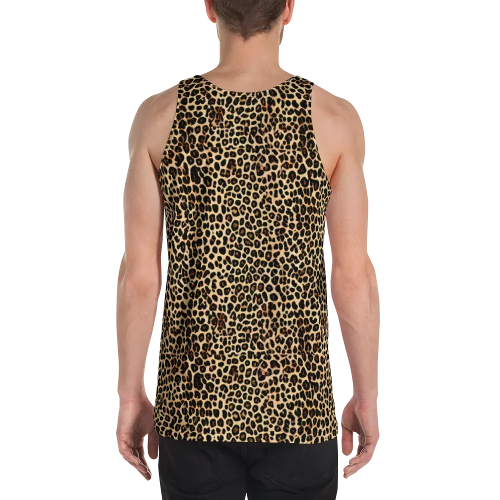 Cheetah Mosaic on Men's Tank Top — Back