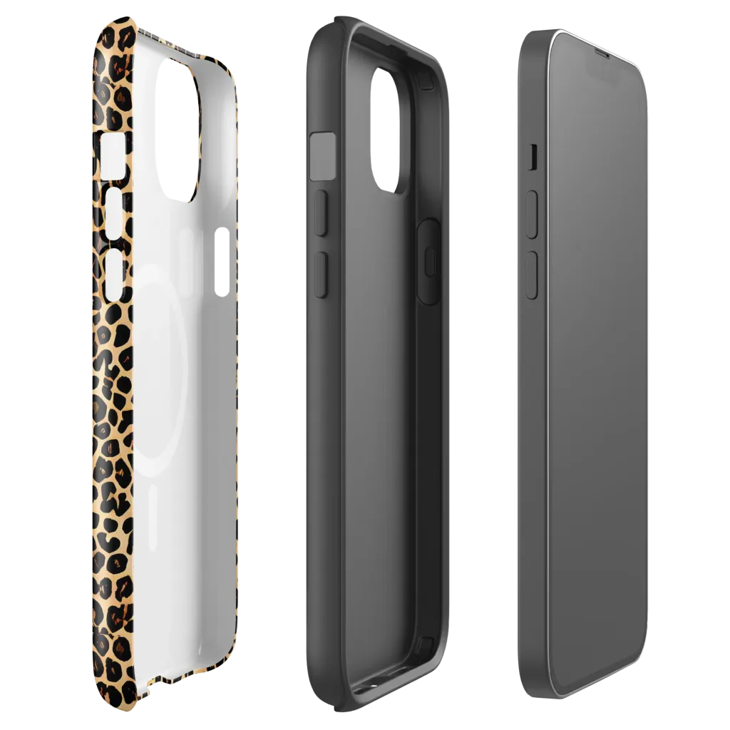 Cheetah Mosaic on MagSafe Tough Case for iPhone® — Front