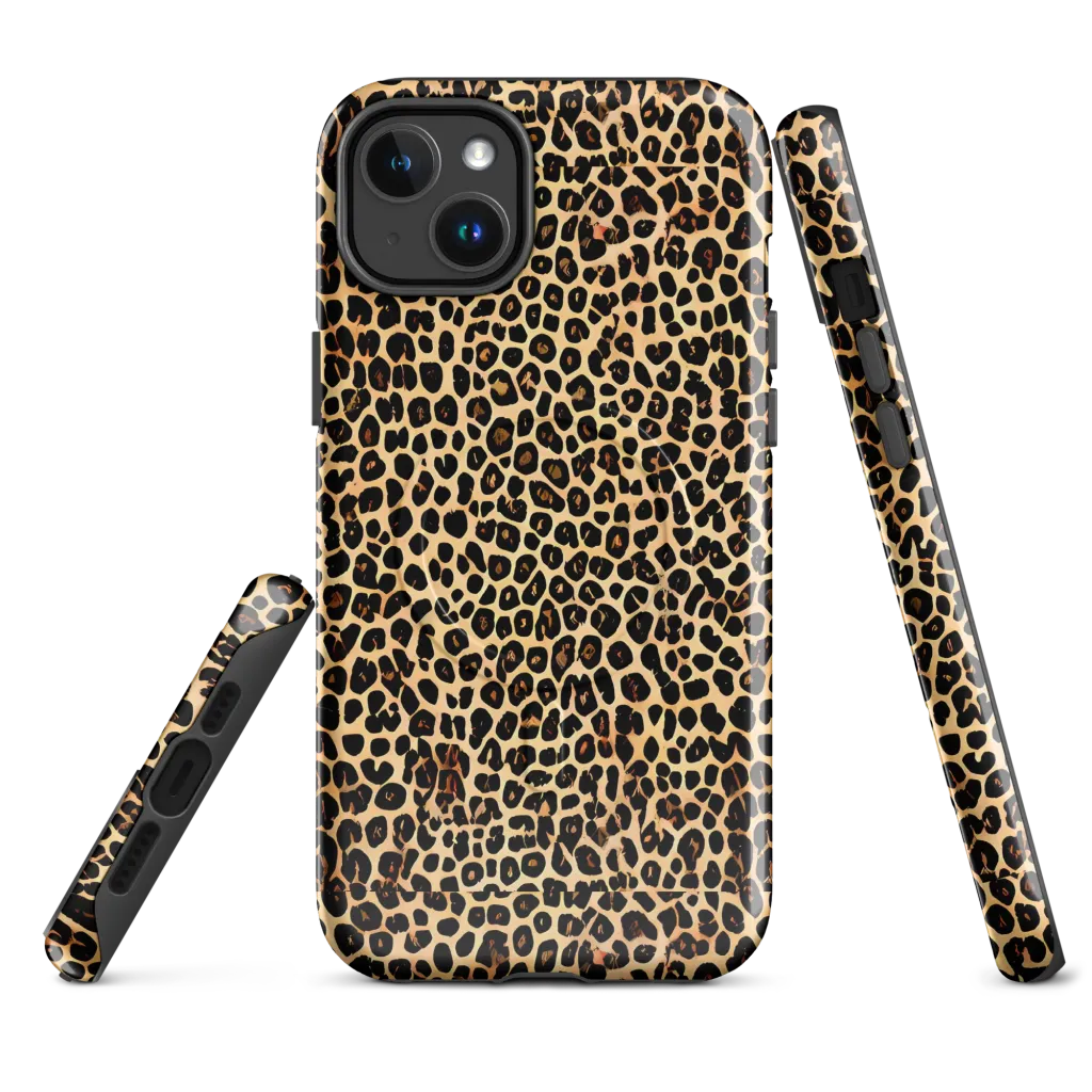 Cheetah Mosaic on MagSafe Tough Case for iPhone® — Front