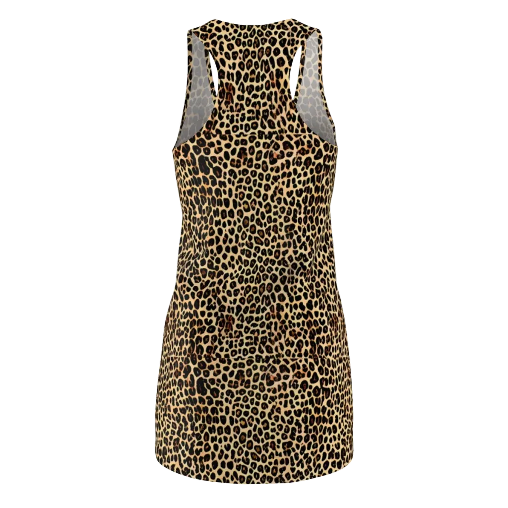 Cheetah Mosaic on Racerback Dress — Back