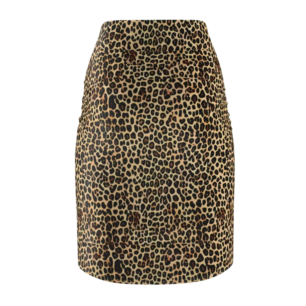 Cheetah Mosaic on Pencil Skirt — Back