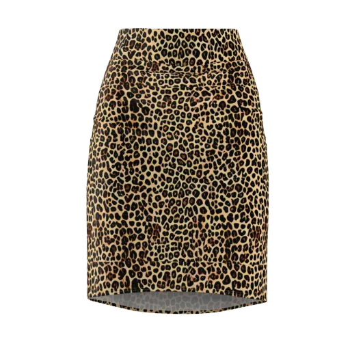 Cheetah Mosaic on a Pencil Skirt
