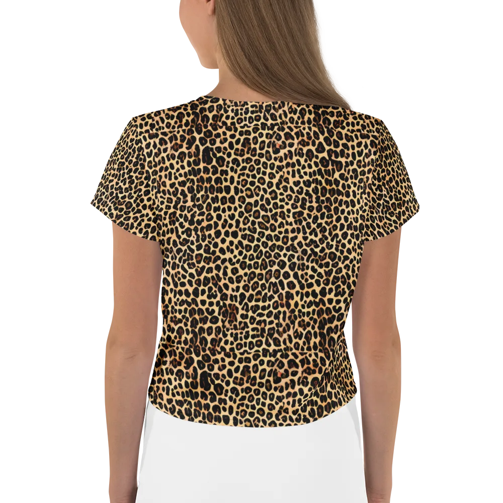 Cheetah Mosaic on Crop Tee — Back