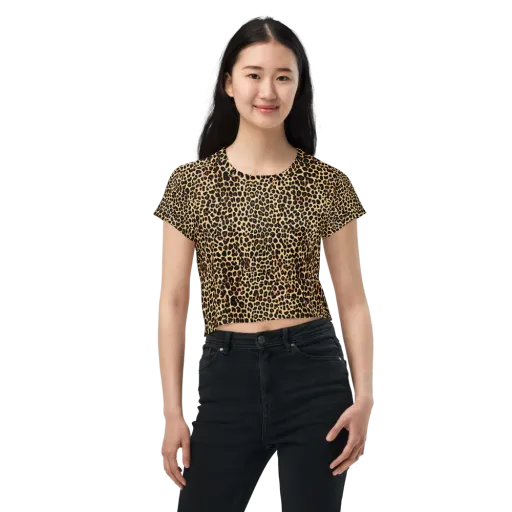 Cheetah Mosaic on a Crop Tee