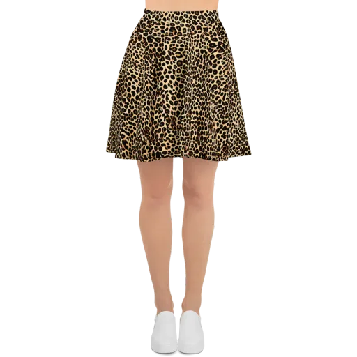 Cheetah Mosaic on a Skater Skirt