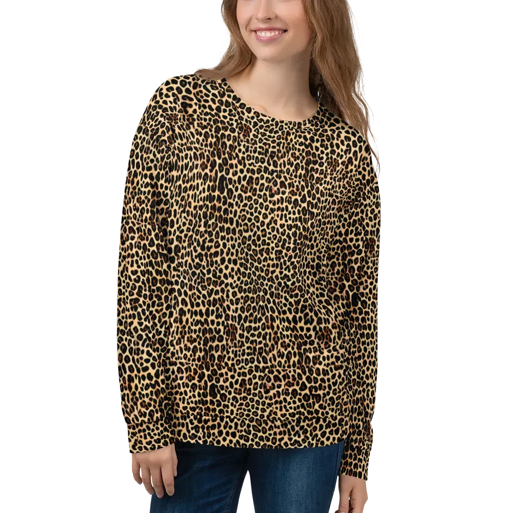 Cheetah Mosaic on Sweatshirt — Front