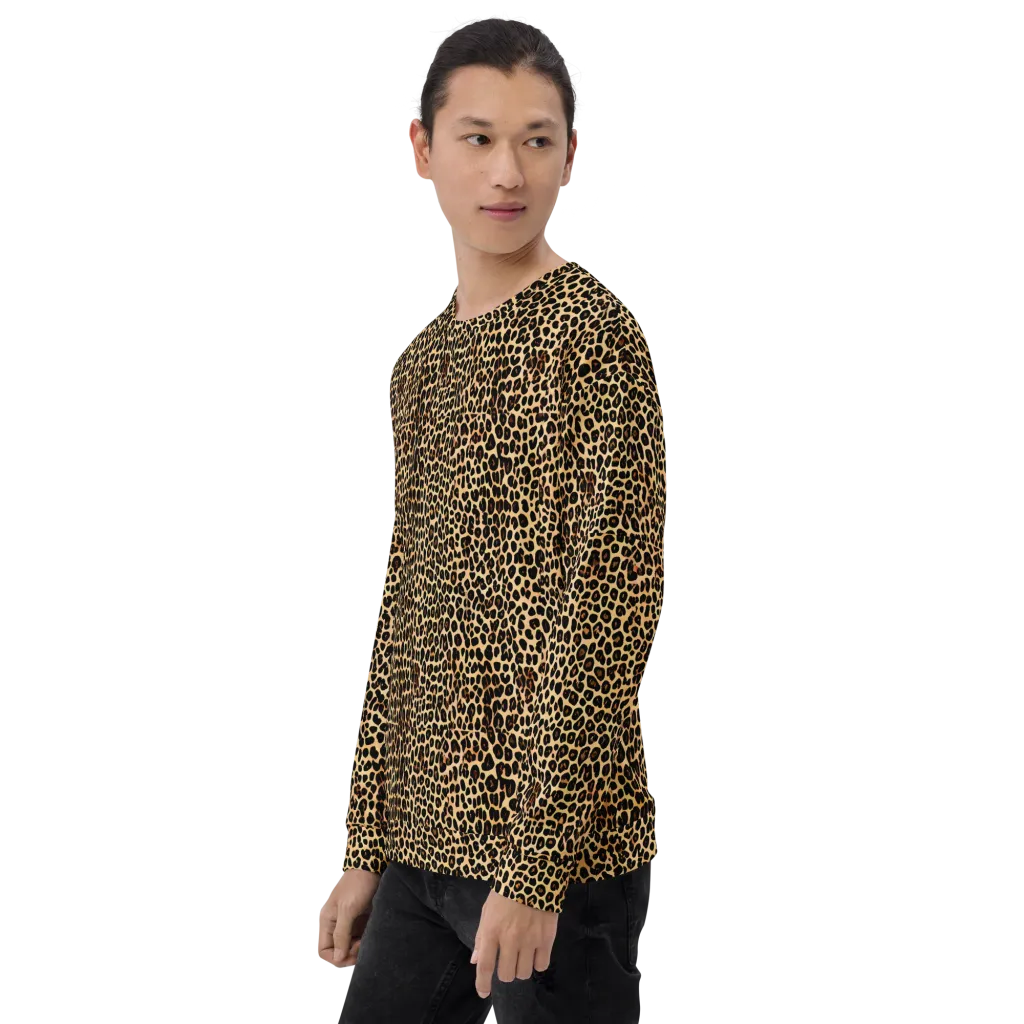 Cheetah Mosaic on Sweatshirt — Left Front