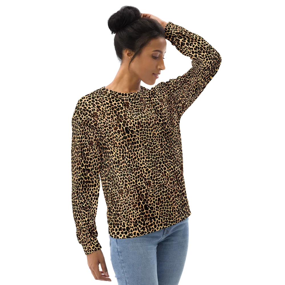 Cheetah Mosaic on Sweatshirt — Right Front