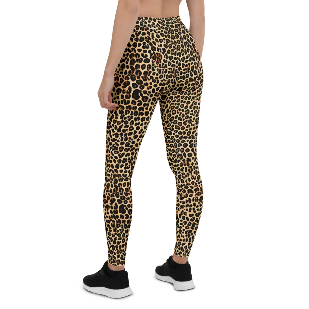 Cheetah Mosaic on Leggings — Back