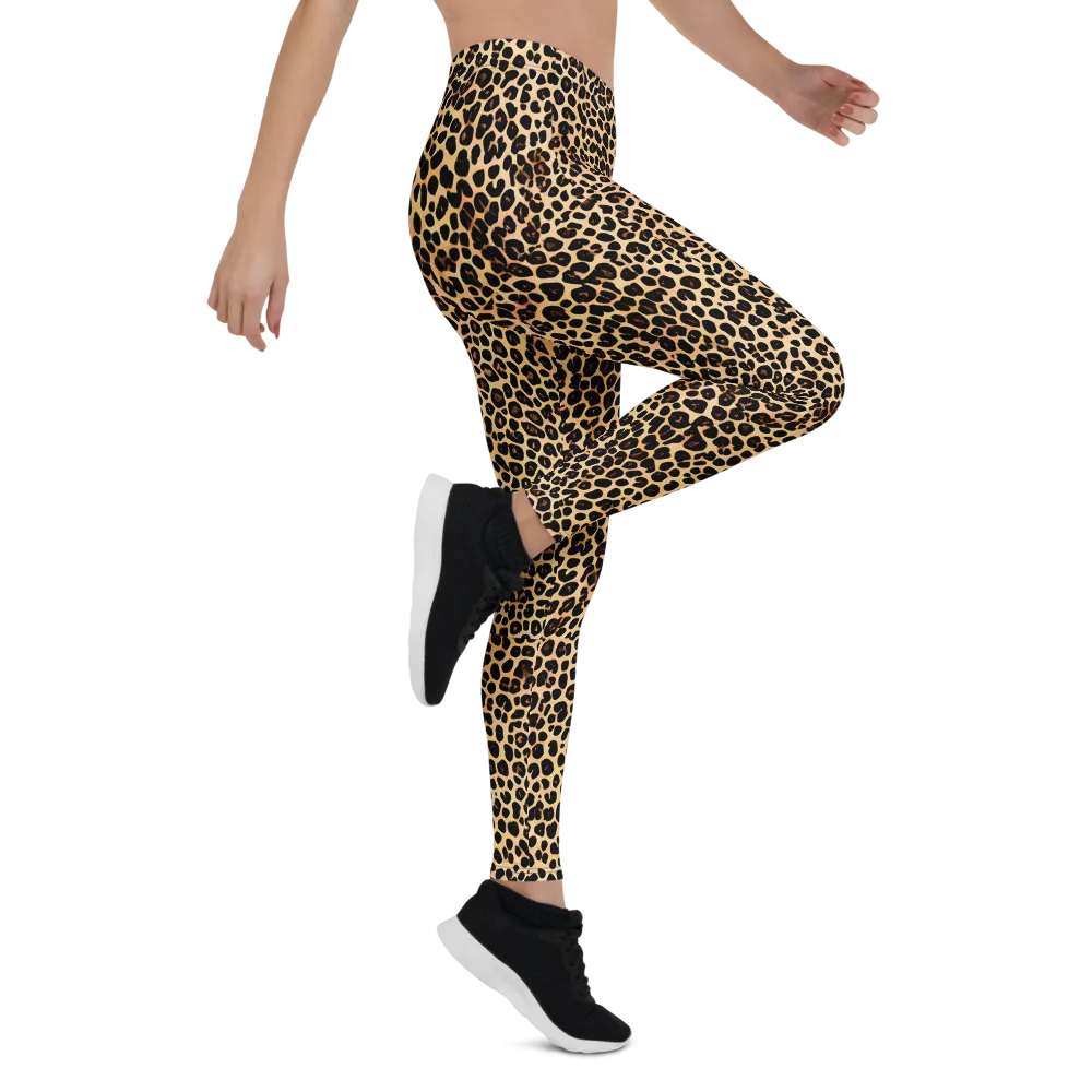 Cheetah Mosaic on Leggings — Right