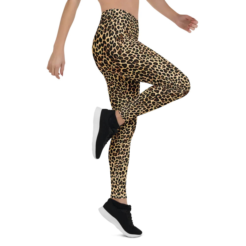 Cheetah Mosaic on Leggings — Right