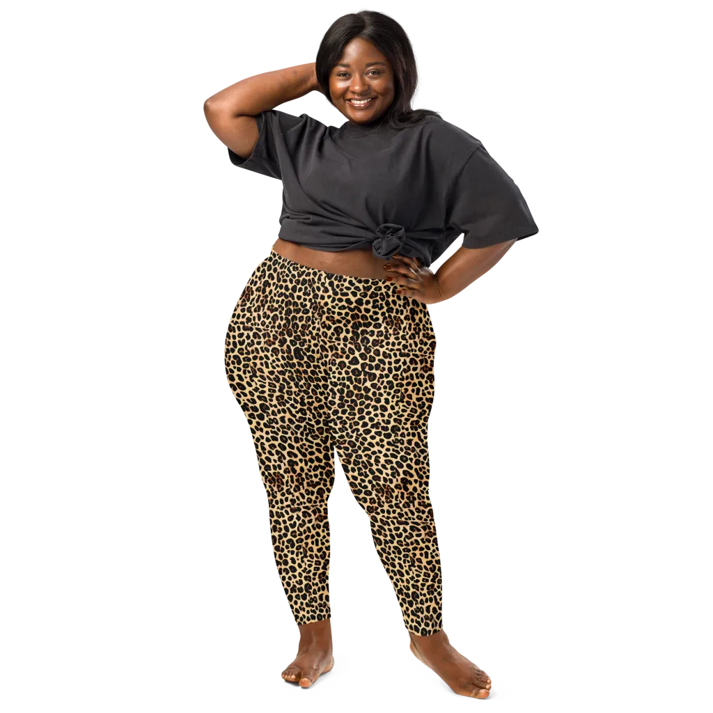 Cheetah Mosaic on Leggings — Front