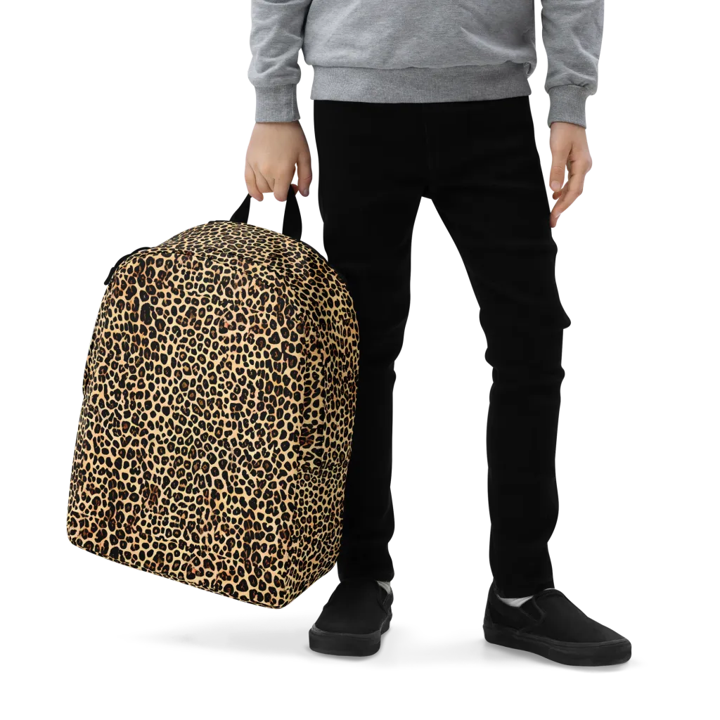 Cheetah Mosaic on Minimalist Backpack — Zoomed-in