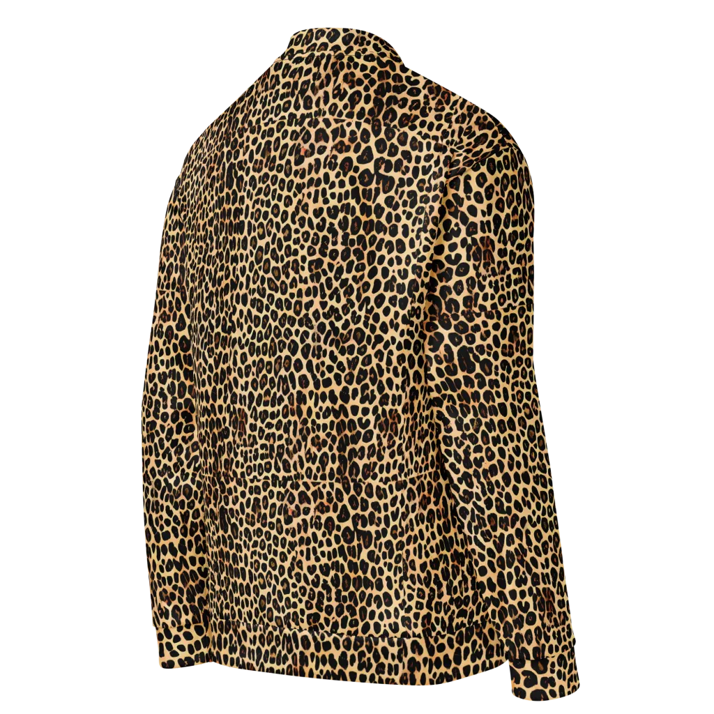 Cheetah Mosaic on Bomber Jacket — Right Back