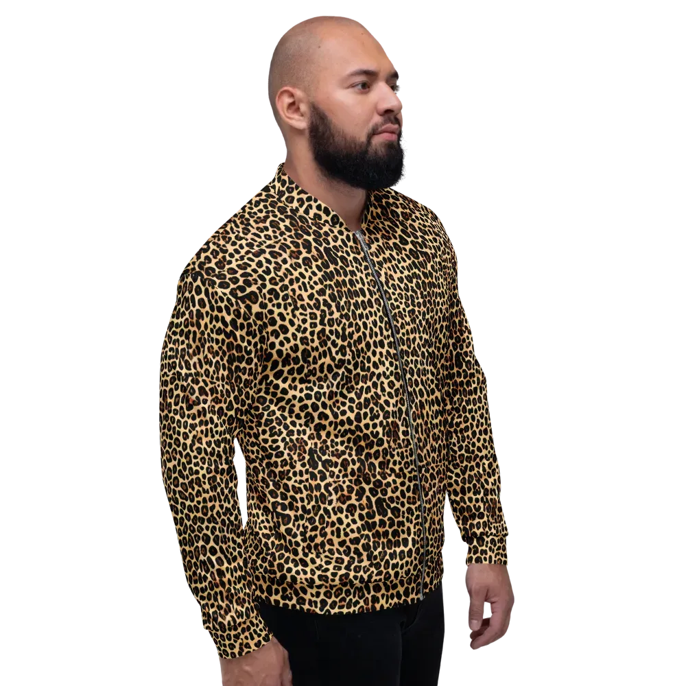 Cheetah Mosaic on Bomber Jacket — Right