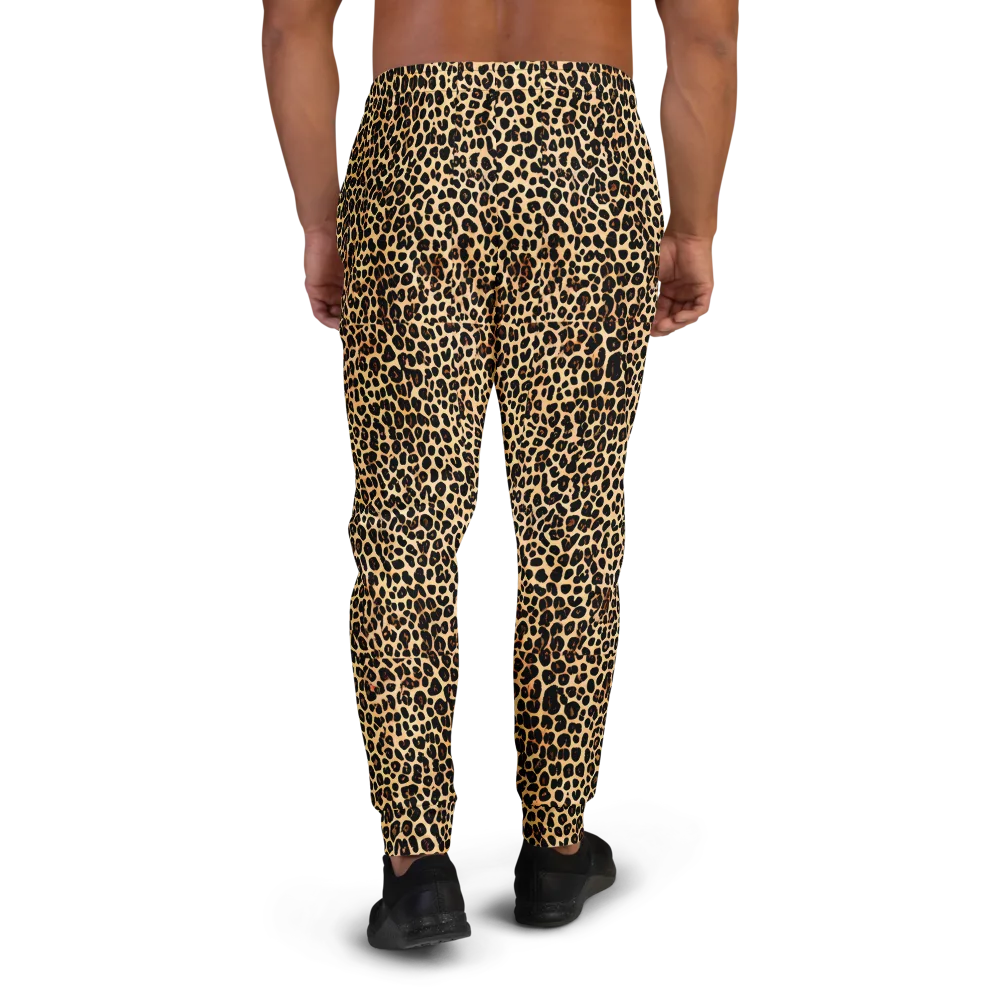 Cheetah Mosaic on Men's Joggers — Back