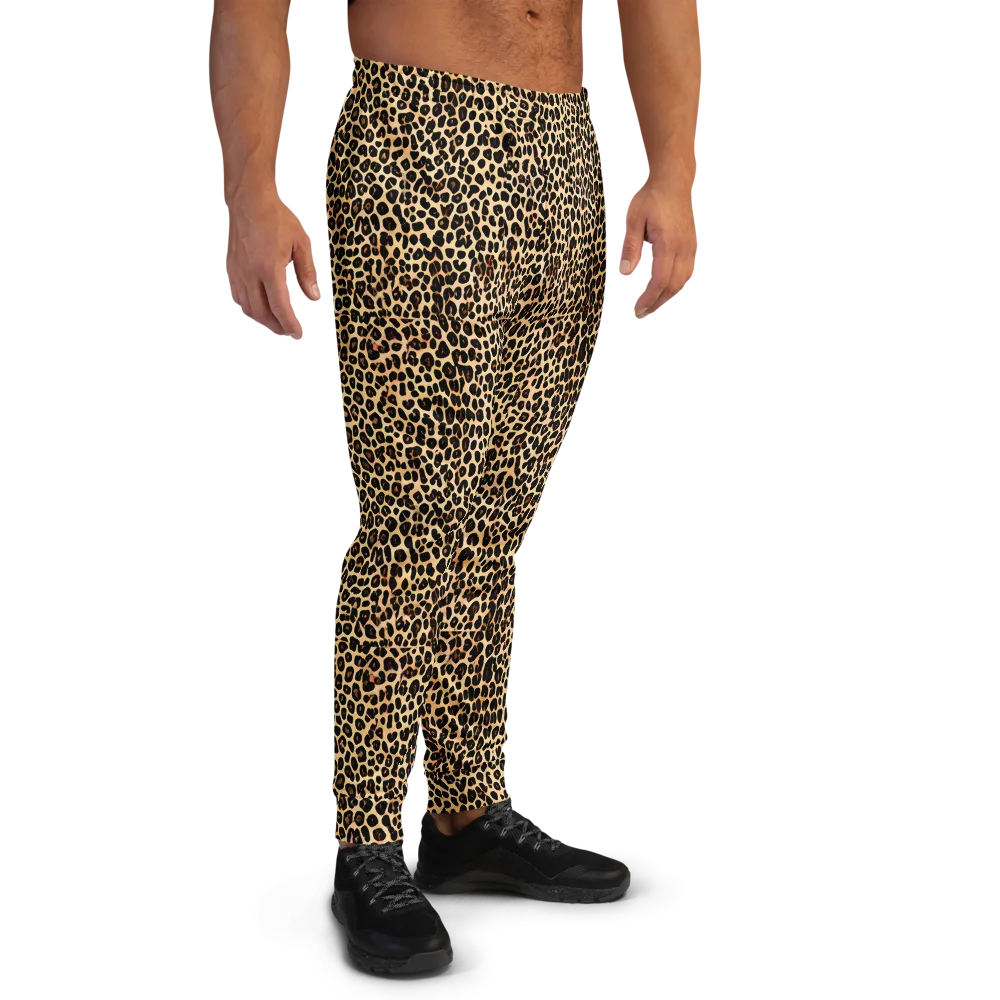 Cheetah Mosaic on Men's Joggers — Right