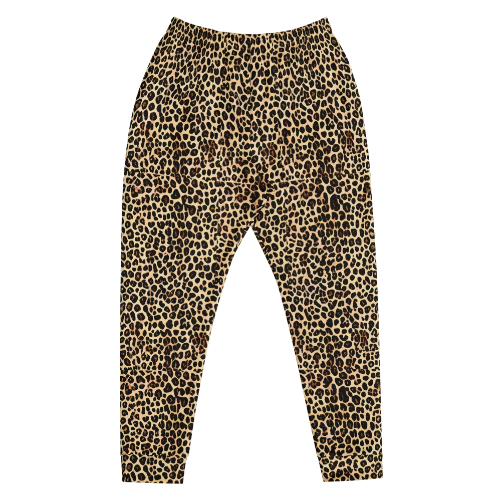 Cheetah Mosaic on Men's Joggers — Front