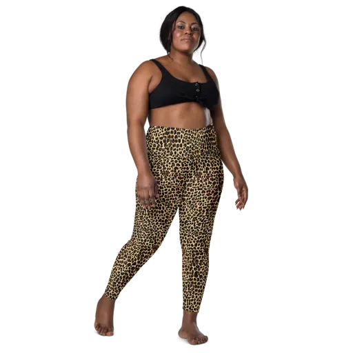 Cheetah Mosaic on a Leggings with Pockets