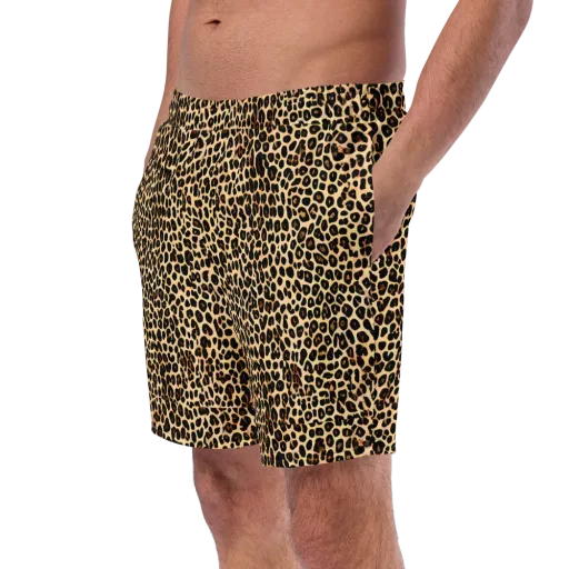 Cheetah Mosaic on a Swim Trunks