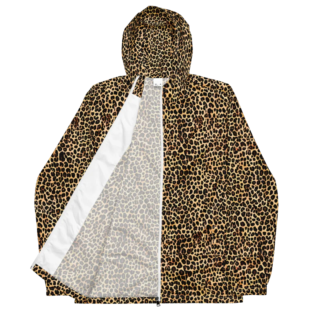 Cheetah Mosaic on Men's Windbreaker — Front