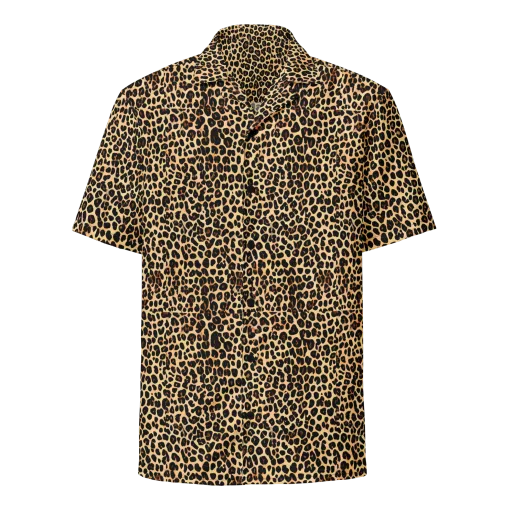 Cheetah Mosaic on a Button Shirt