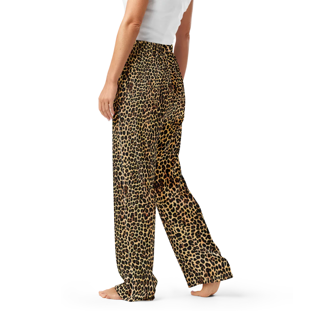 Cheetah Mosaic on Women's Pajama Pants — Left