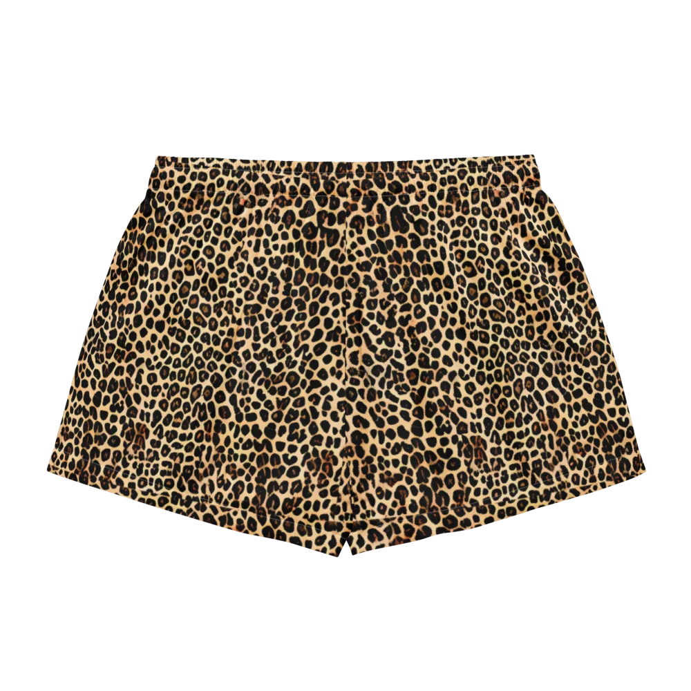 Cheetah Mosaic on Women's Pajama Shorts — Back