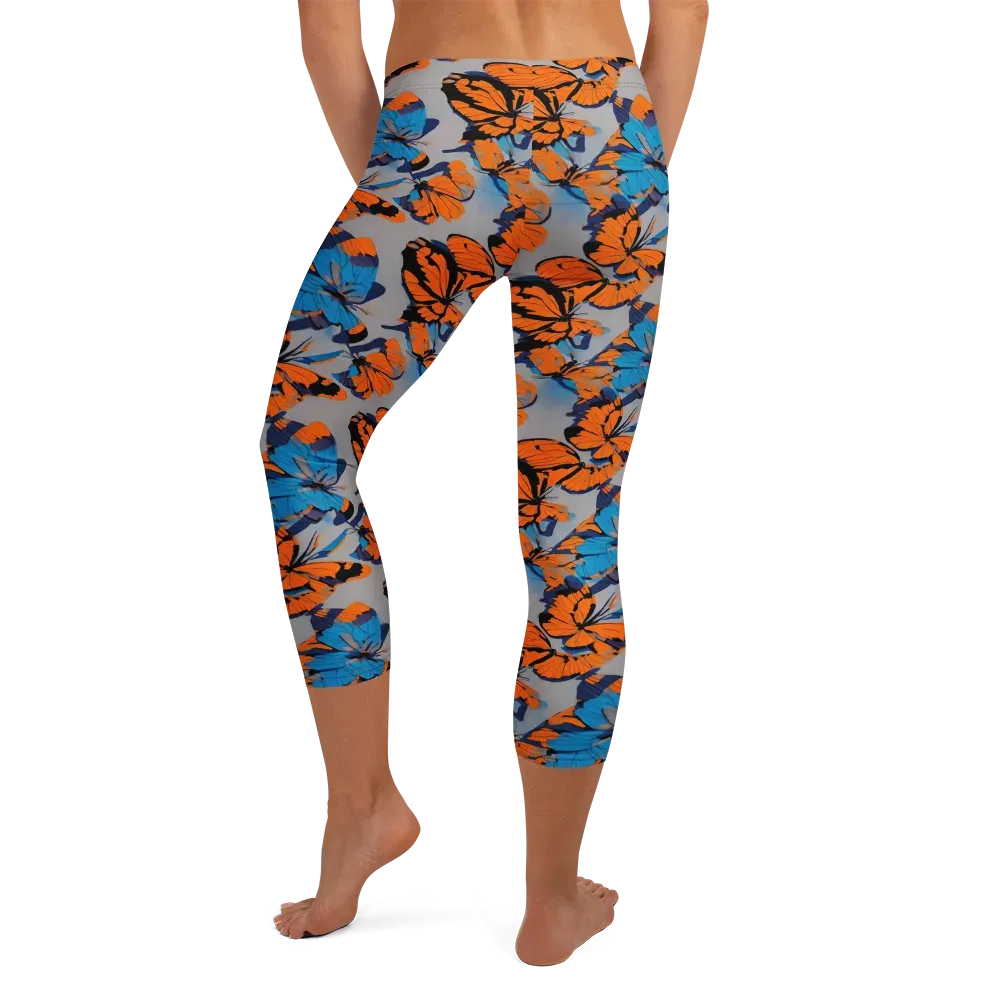 Flutter Wave on Capri Leggings — Back