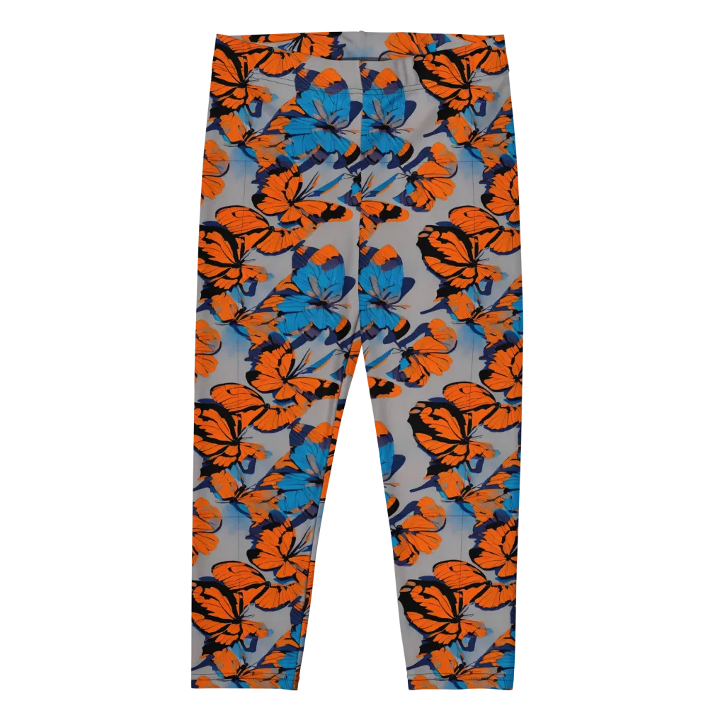 Flutter Wave on Capri Leggings — Front