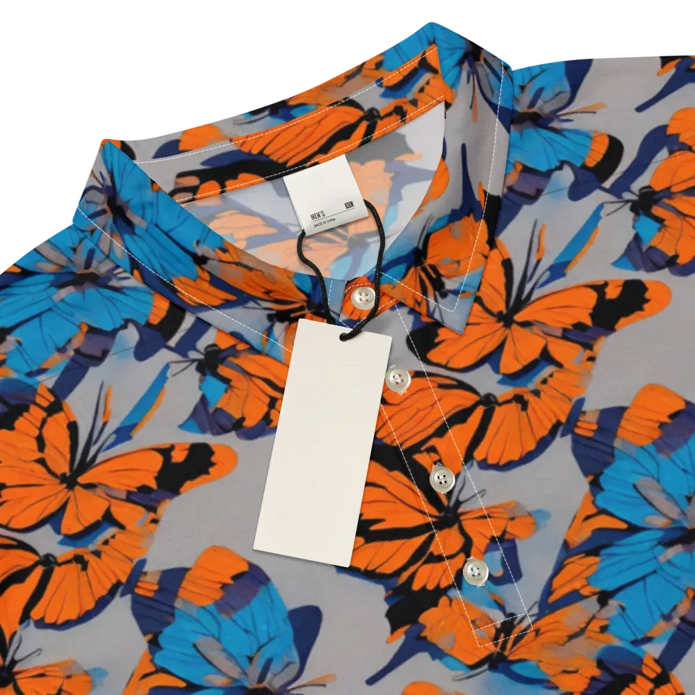 Flutter Wave on Men's Slim Fit Polo Shirt — Product details