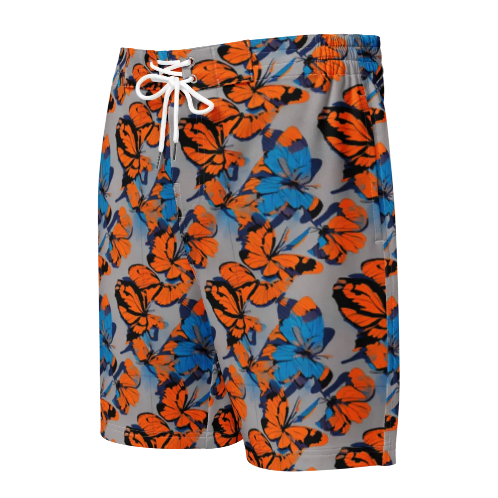 Flutter Wave on Men's Board Shorts — Front