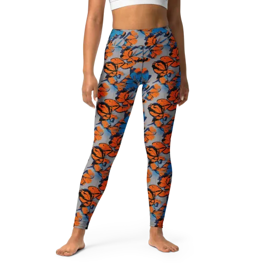 Flutter Wave on a Yoga Leggings
