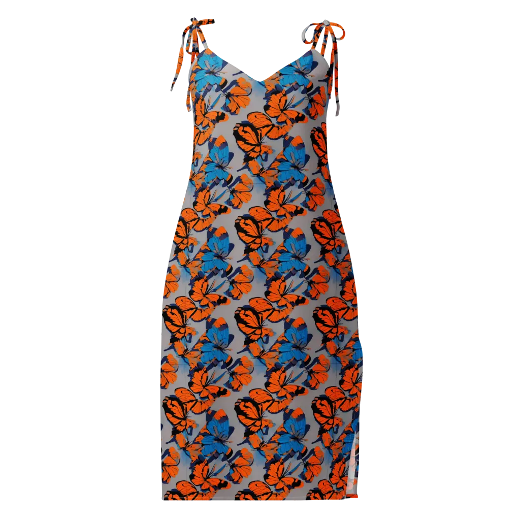Flutter Wave on Slip Dress — Front