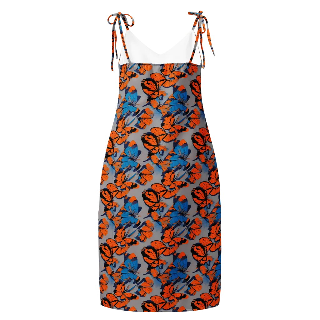 Flutter Wave on Slip Dress — Back