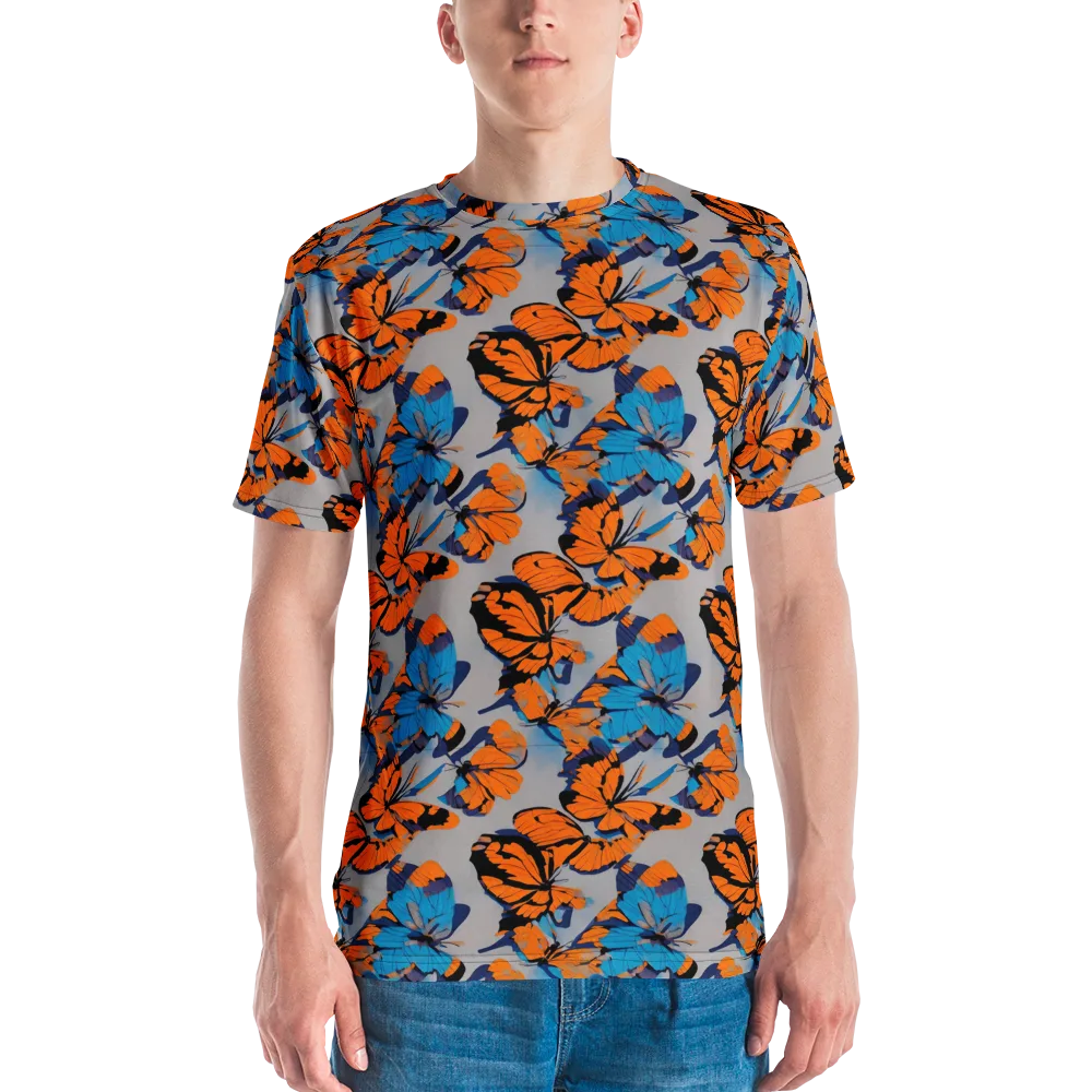 Flutter Wave on Men's Crew Neck T-Shirt — Front