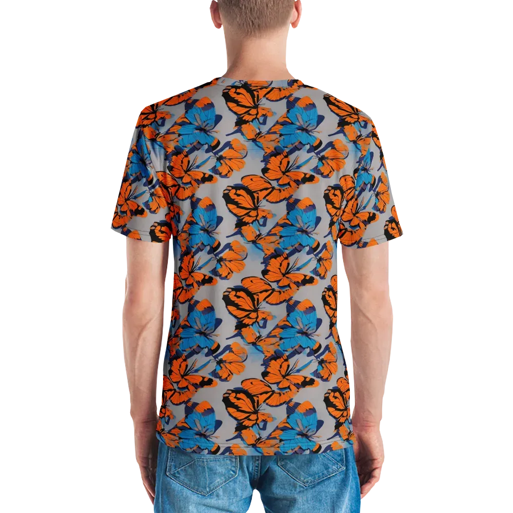Flutter Wave on Men's Crew Neck T-Shirt — Back