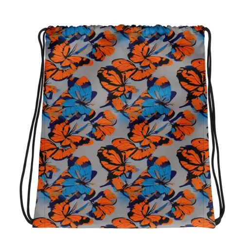 Flutter Wave on a Drawstring Bag