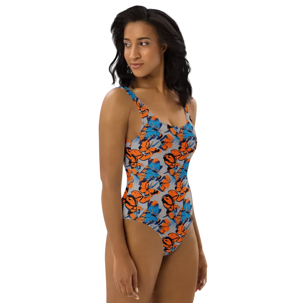 Flutter Wave on One-Piece Swimsuit — Right