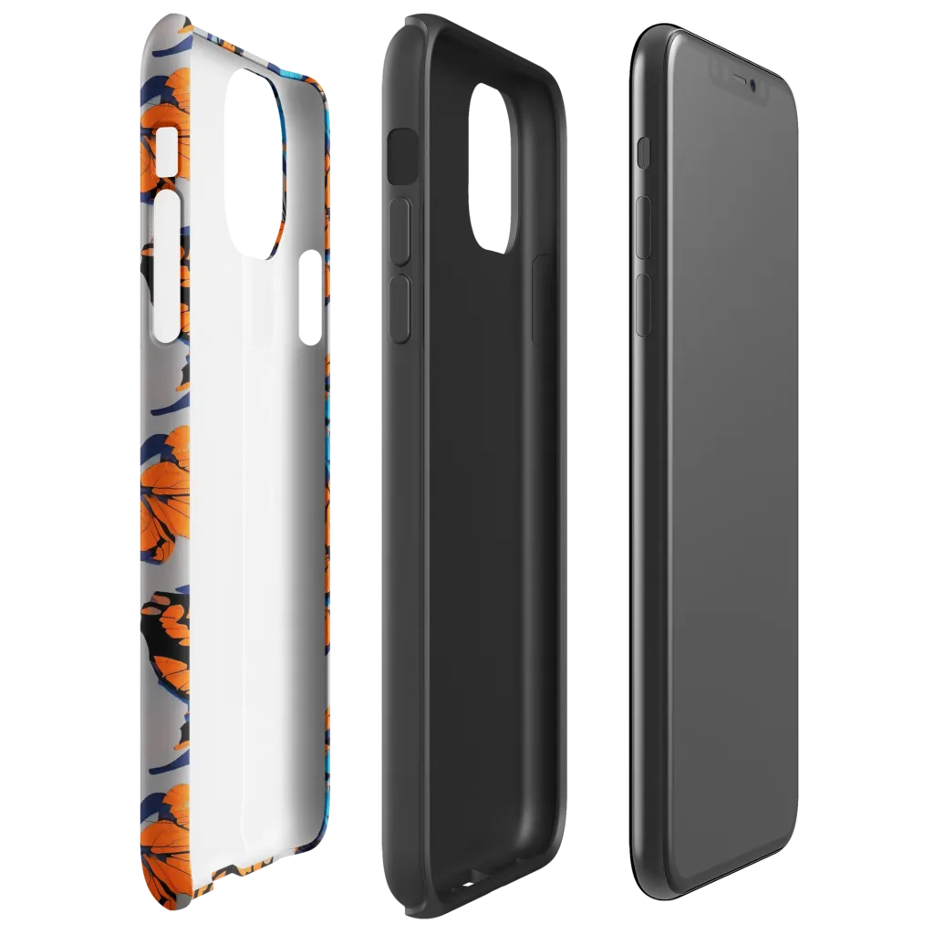 Flutter Wave on Tough Case for iPhone® — Right