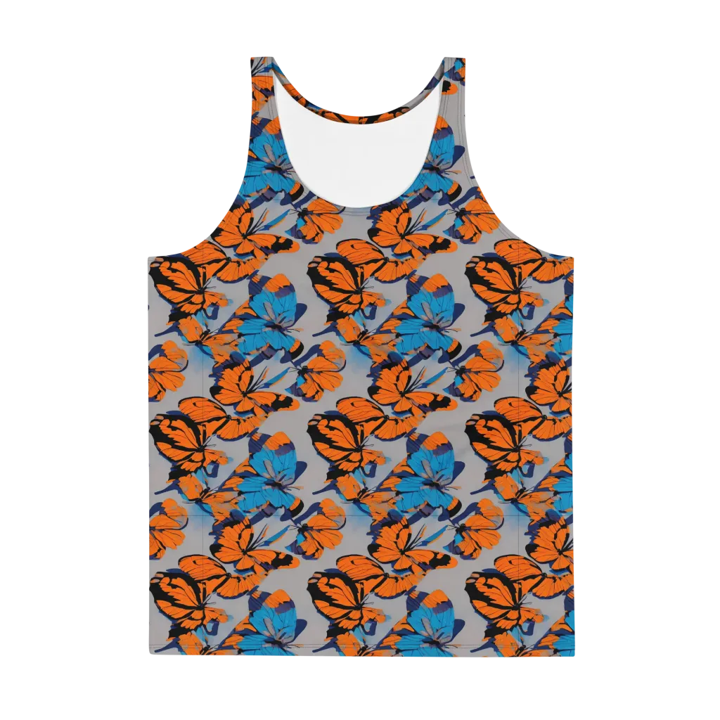 Flutter Wave on Men's Tank Top — Front