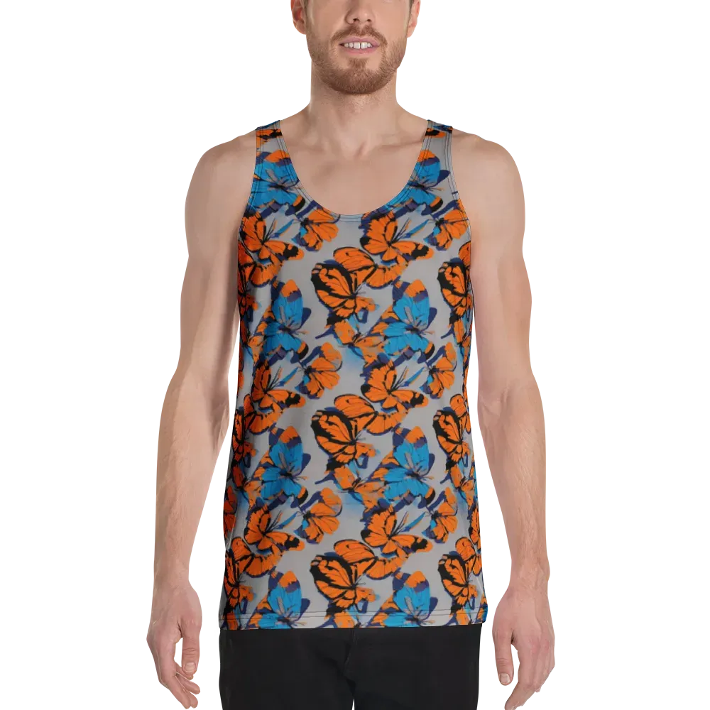 Flutter Wave on Men's Tank Top — Front
