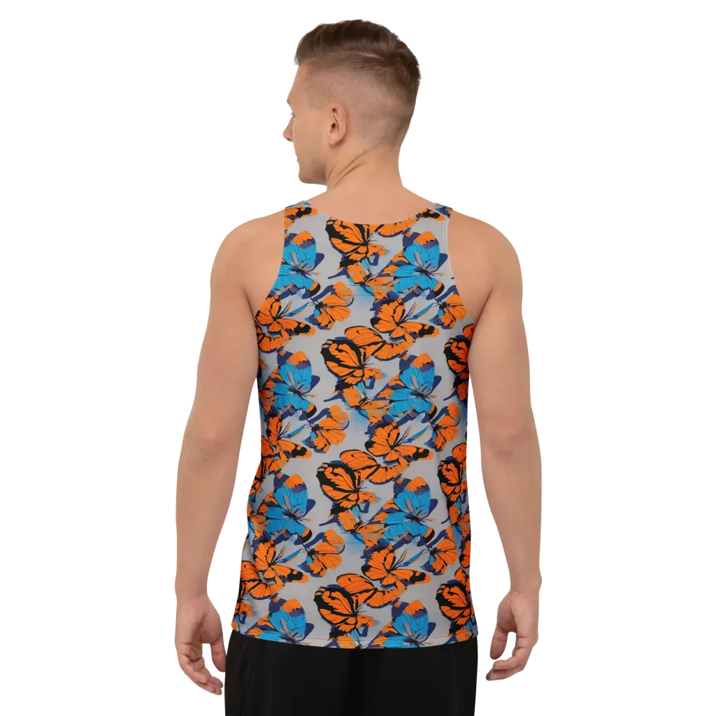 Flutter Wave on Men's Tank Top — Back