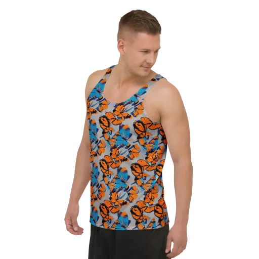 Flutter Wave on a Men's Tank Top