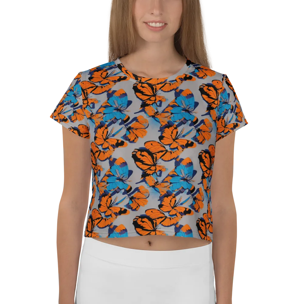 Flutter Wave on Crop Tee — Front