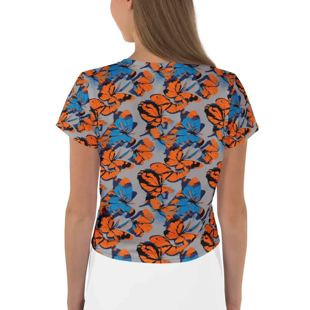 Flutter Wave on Crop Tee — Back